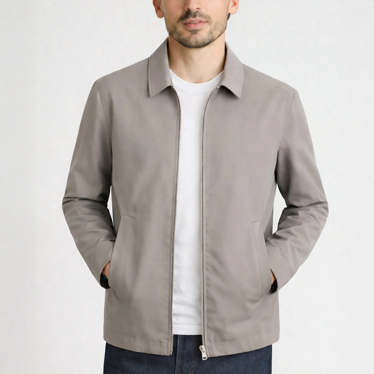 Grant - Strukturierte Jacke mit Reißverschluss - Image 2