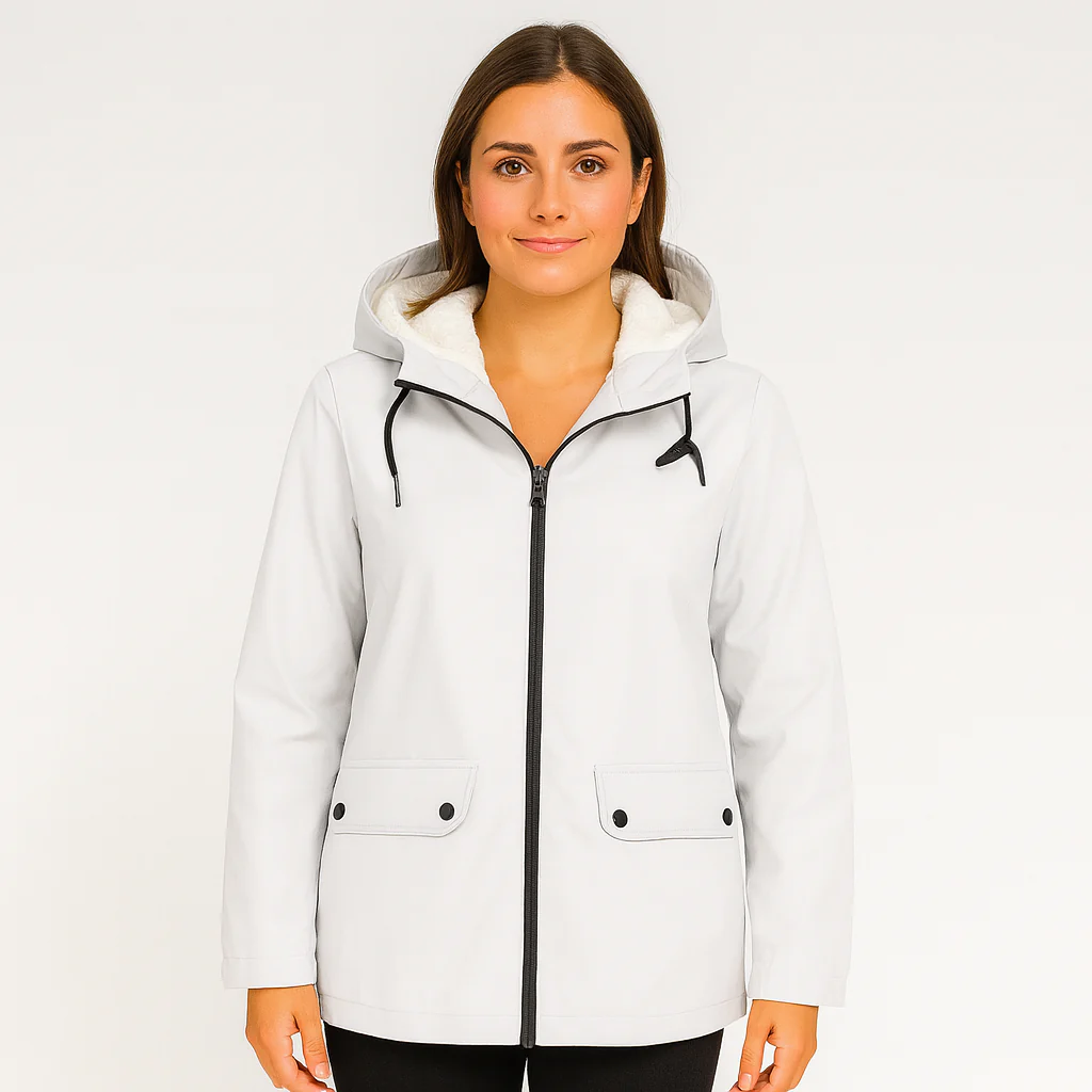 Greta | Damen Übergangsjacke mit Reißverschluss, Kapuze und Taschen - Image 4
