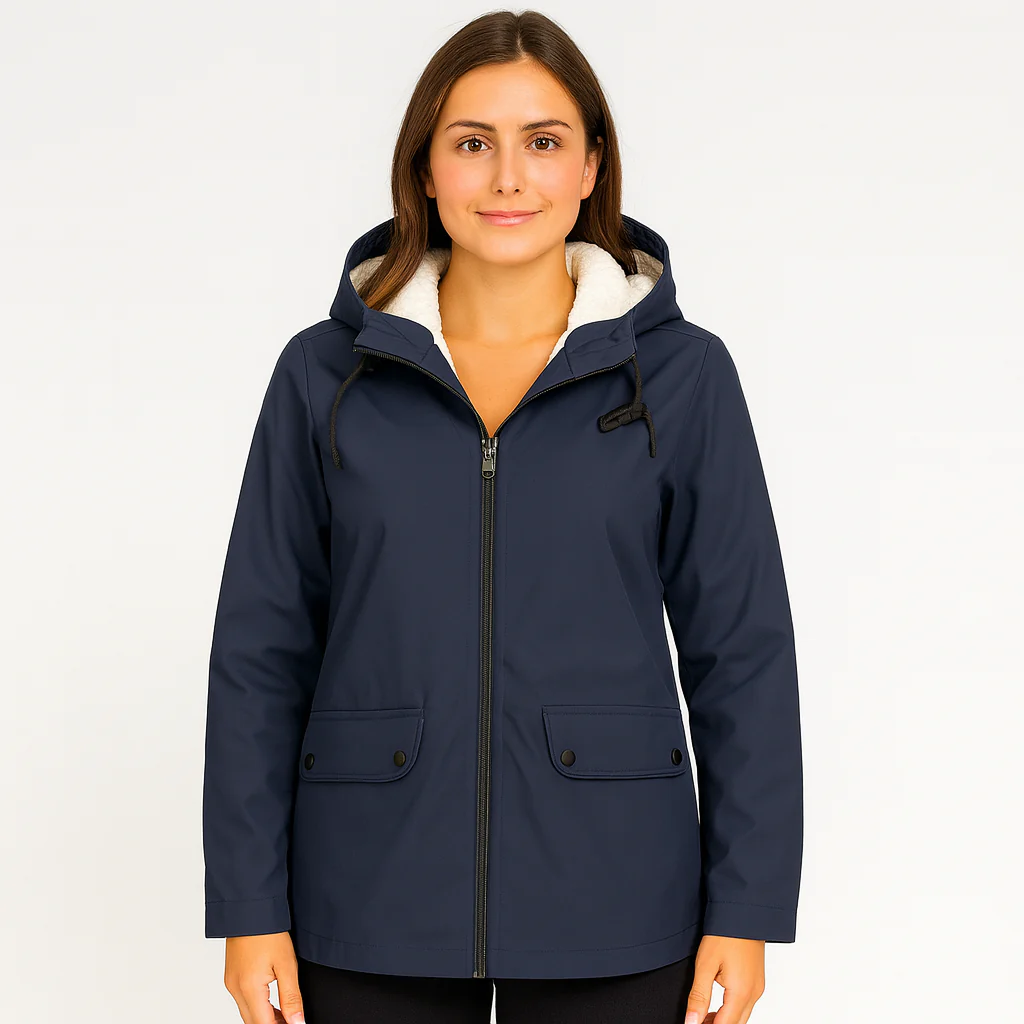 Greta | Damen Übergangsjacke mit Reißverschluss, Kapuze und Taschen - Image 5