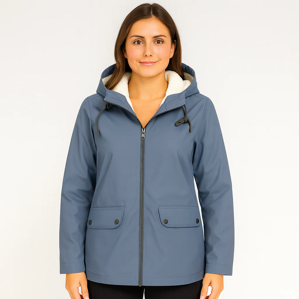 Greta | Damen Übergangsjacke mit Reißverschluss, Kapuze und Taschen - Image 6