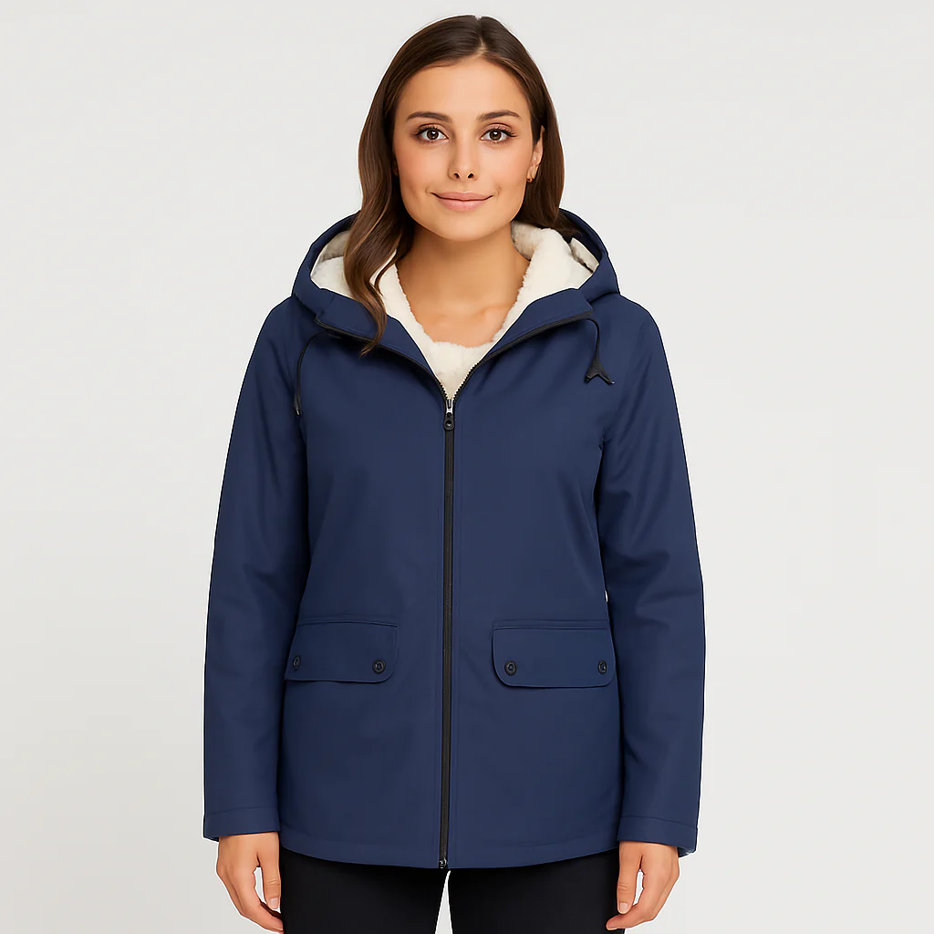 Greta | Damen Übergangsjacke mit Reißverschluss, Kapuze und Taschen - Image 8