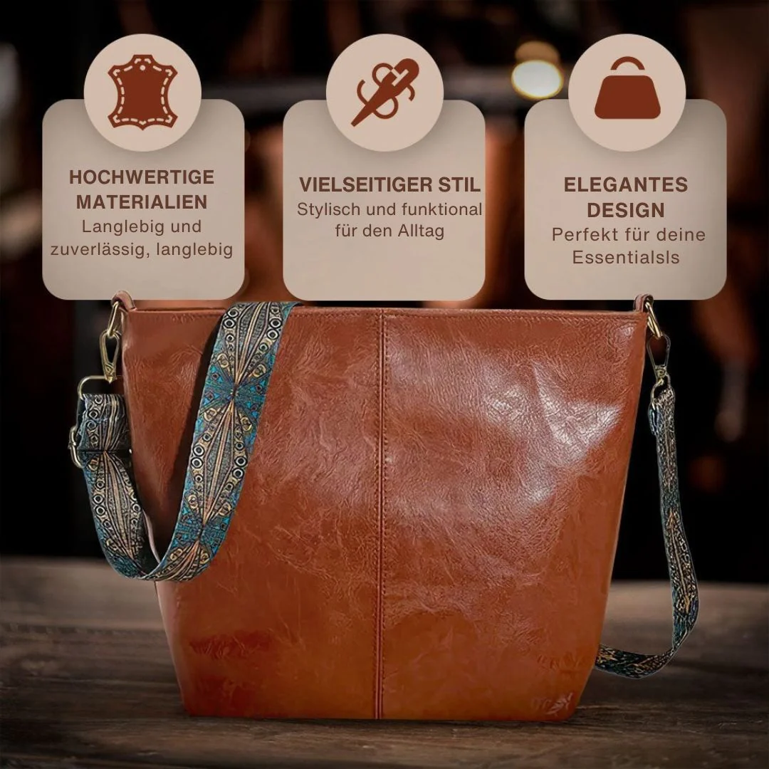 Greta - Vintage Leder-Schultertasche - Image 2