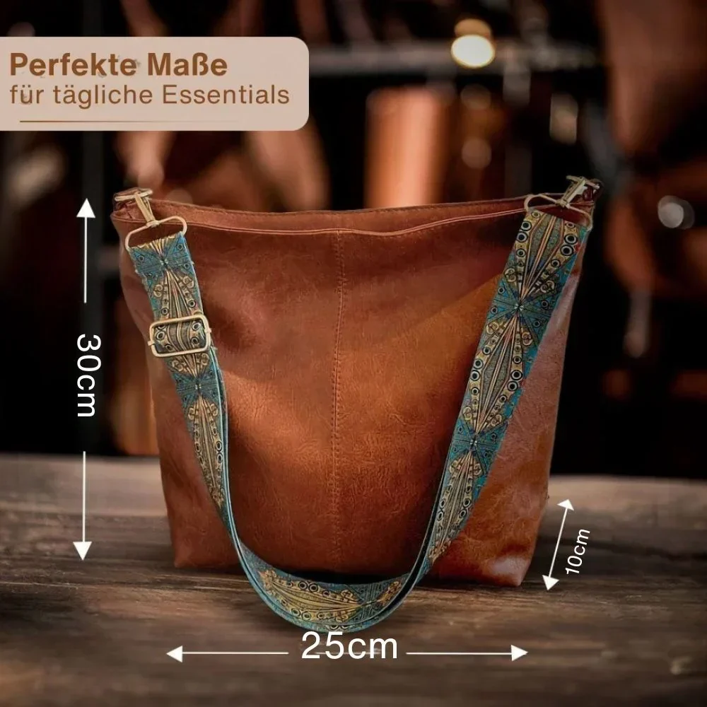 Greta - Vintage Leder-Schultertasche - Image 4