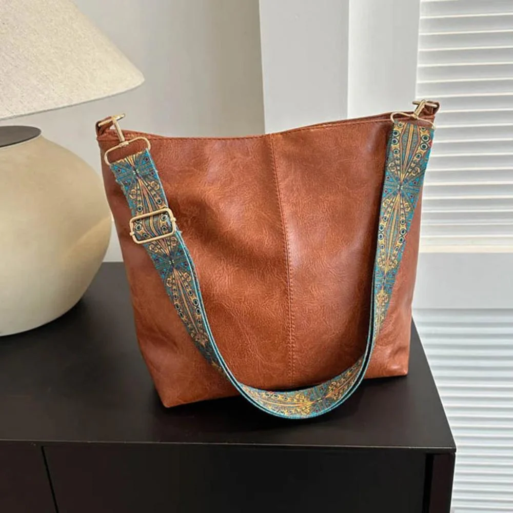 Greta - Vintage Leder-Schultertasche - Image 5