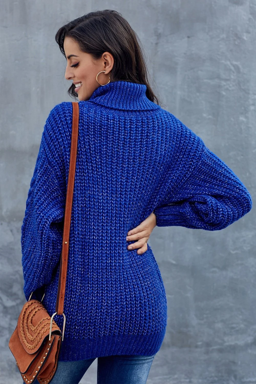 Grober Zopfmuster Pullover für Damen | Rollkragen - Image 7
