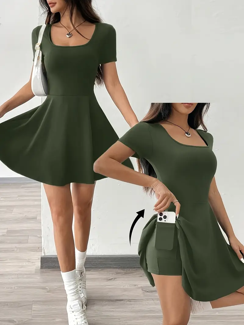 Gudrun – Schickes Skaterkleid mit integrierten Shorts und Tasche - Image 48
