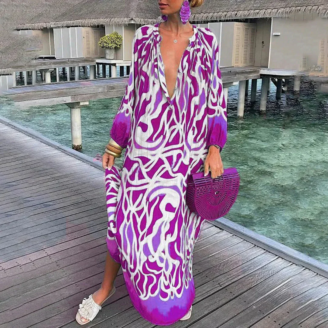 Gwency – Langes Kaftankleid - Image 3