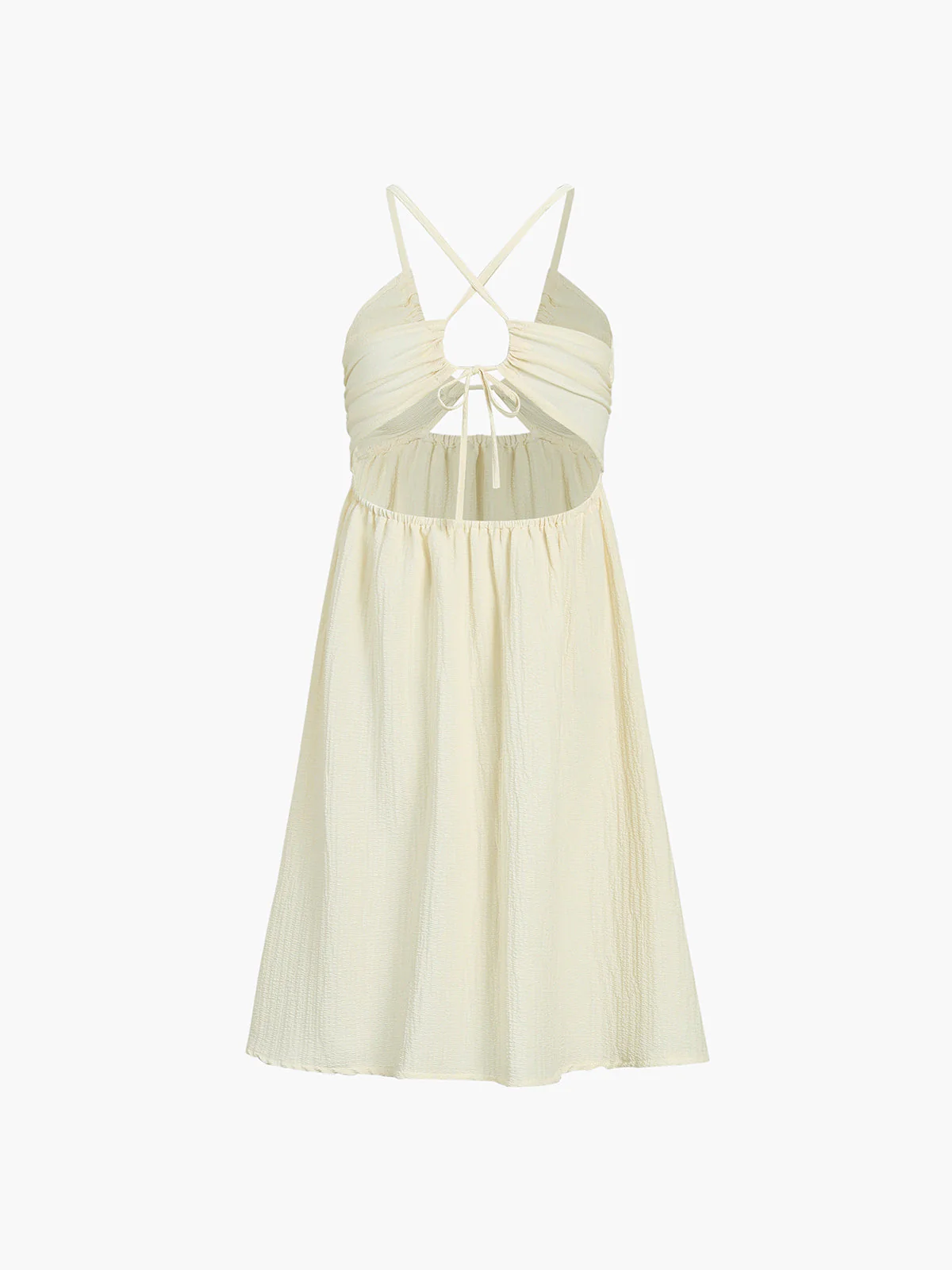 Hadley | Luftiges Midikleid mit Cut-Out, Spaghettiträgern und hohem Beinschlitz - Image 2