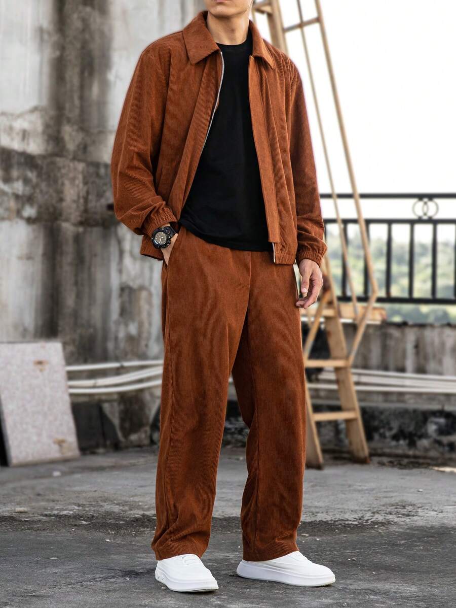 Hagen – Herren Cord Set Jacke Und Hose Herbstlook - Image 4