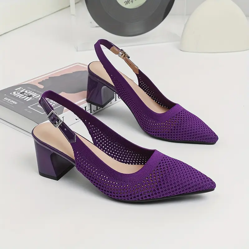 Hailey - Atmungsaktive Strickschuhe mit spitzer Zehe und Knöchelriemen - Image 9