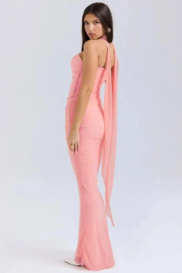 Hanna | Damen Trägerloses Corsagen Maxikleid Raffung – Korsett Maxi Trägerlos 2026 - Image 15