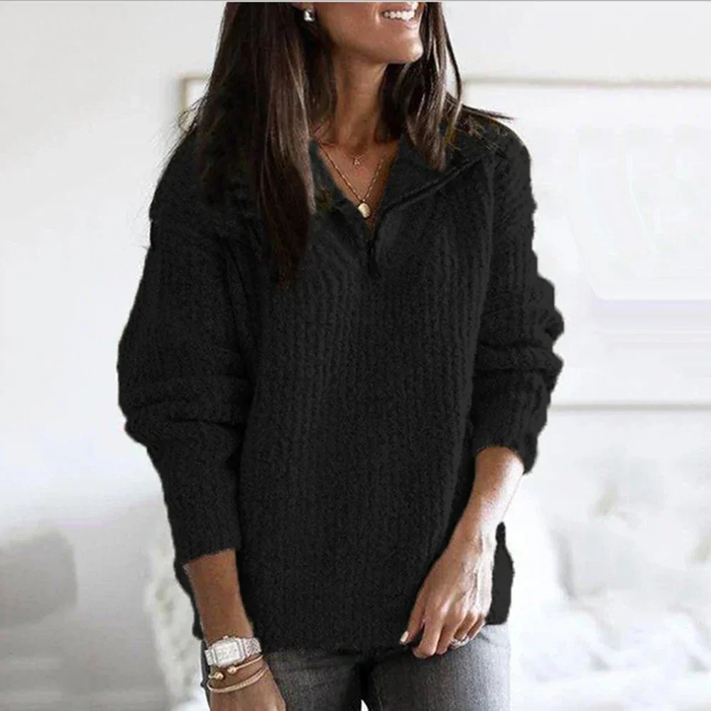 Halb-Reißverschluss-Pullover für Damen - Image 6