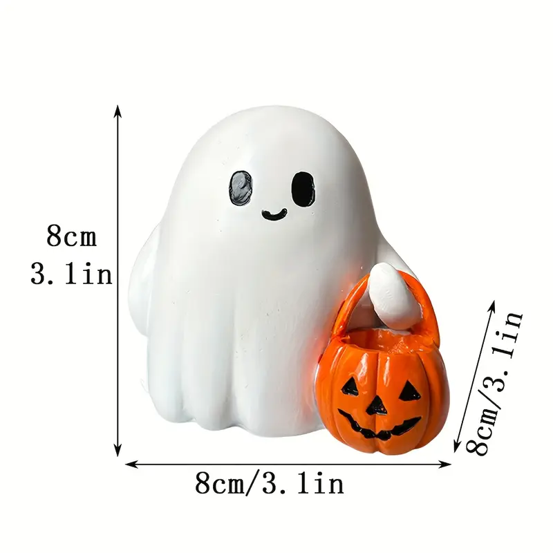 Halloween-Kürbis aus Harz – Dekoratives Tischornament - Image 3