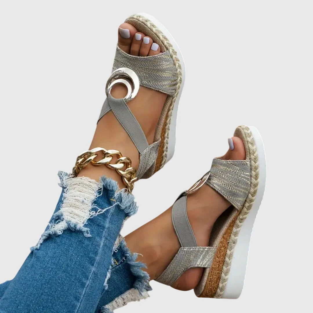 Hanna | Damen Orthopädische Schnallenriemen Sandalen - Image 8