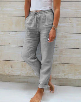 Hannah – Locker geschnittene Damenhose mit Kordelzug - Image 4