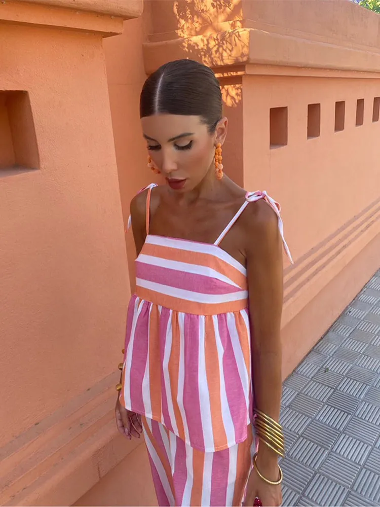 Hanne - Bedrucktes Hosenset Sommeroutfit - Image 4