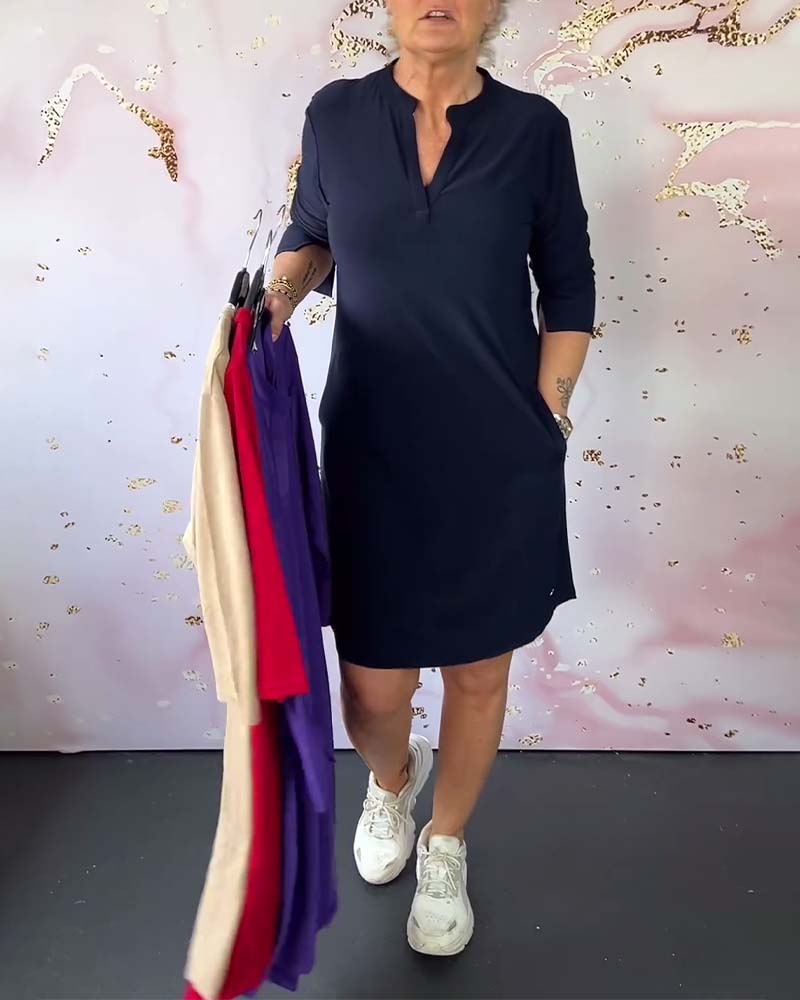 Hanne | Elegantes Kleid mit V-Ausschnitt - Image 6