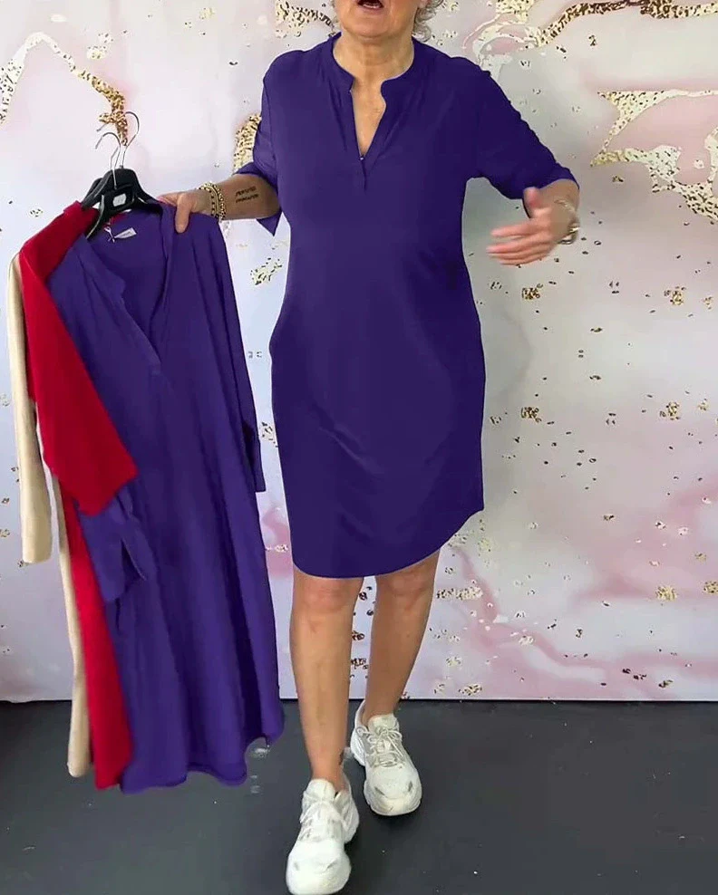 Hanne | Elegantes Kleid mit V-Ausschnitt - Image 8