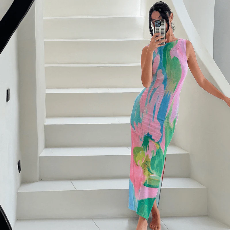 Hannelore | Sinnliches Maxikleid mit verführerischem Rückenausschnitt - Image 6
