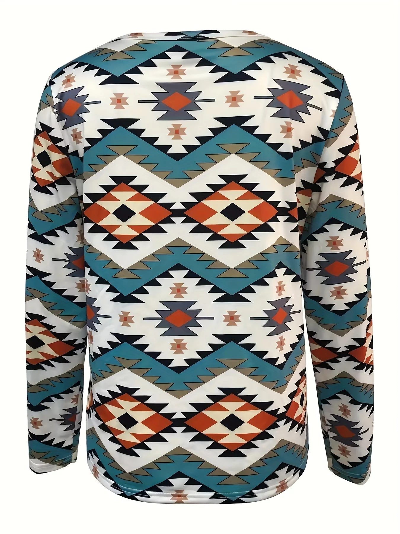 Hannelore | Stylishes Langarmshirt mit Geometrischem Print - Image 3