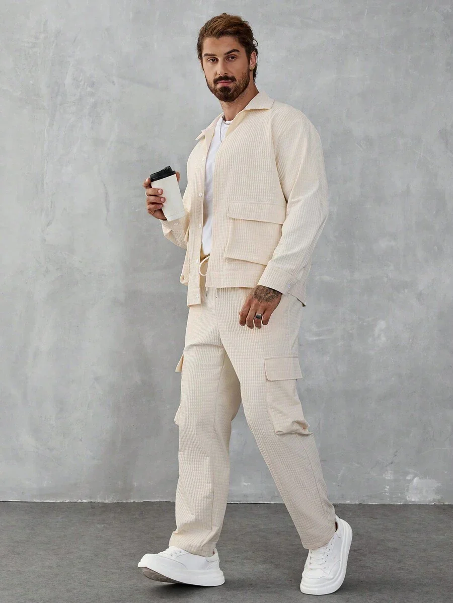 Hanno – Herren Set Mit Jacke Und Hose Einfarbig - Image 4
