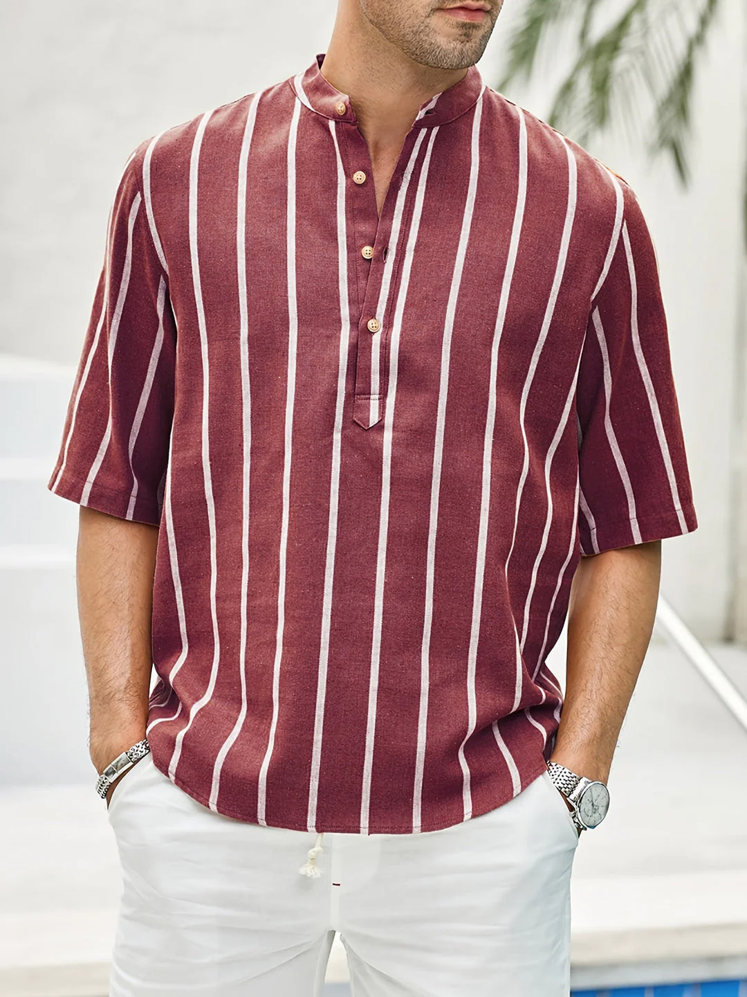 Hannoel - Minimalistisches Herren-Sommerhemd - Image 3