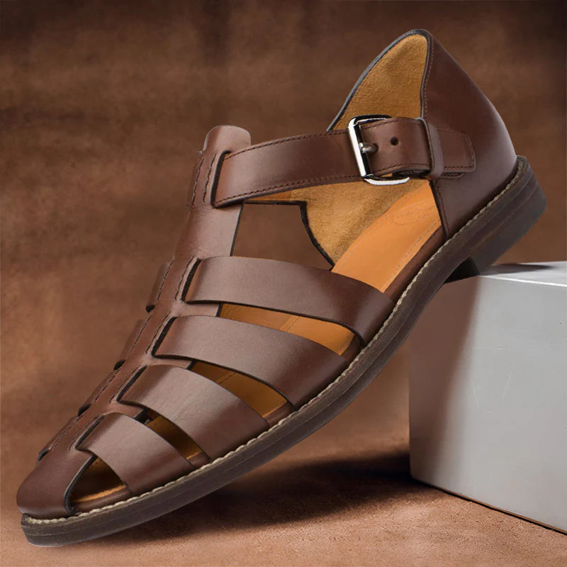 Hans - Stylische Herren-Ledersandalen für den Sommer - Image 5