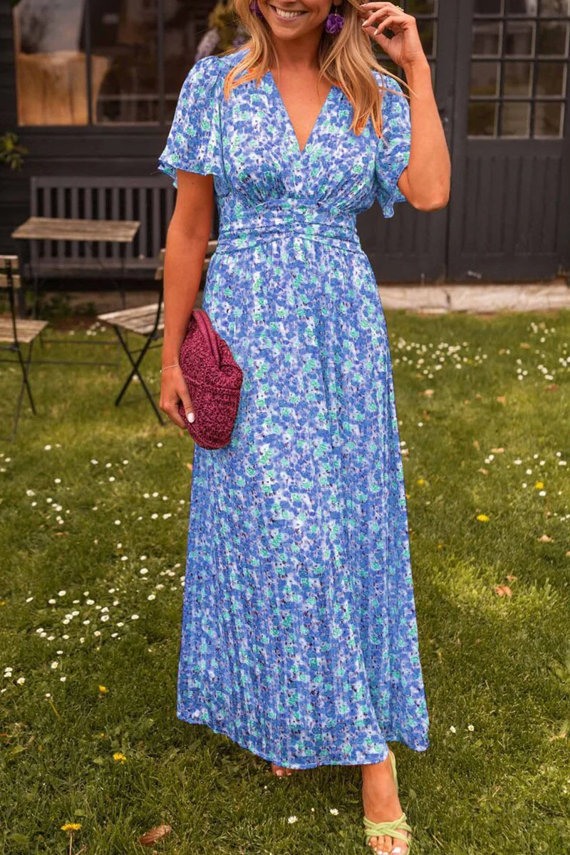 Harlow - Süßes geblümtes Kleid mit V-Ausschnitt - Image 7