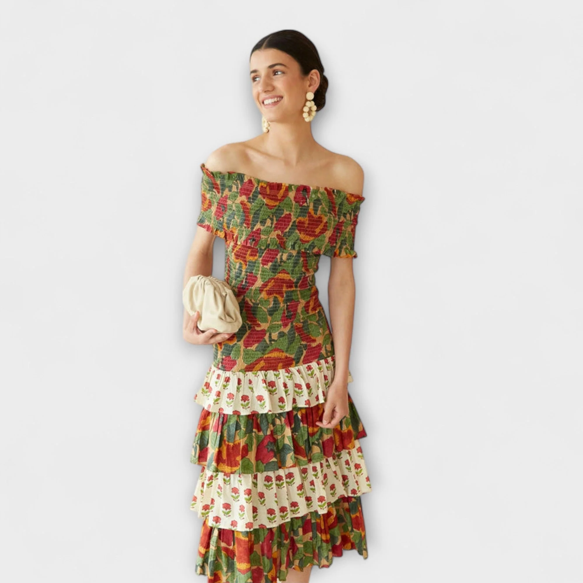 Harriet - Vibrant May Midi Dress - Image 2