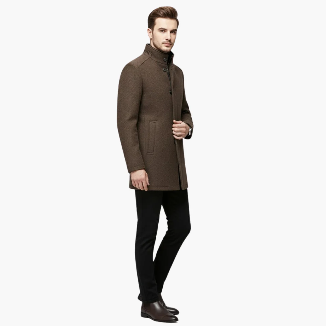 Harrison – Klassischer Herren Kurzmantel mit Stehkragen - Image 2