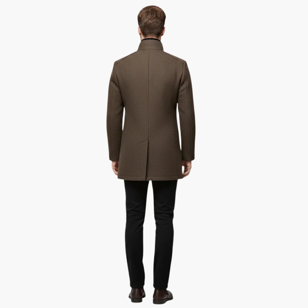 Harrison – Klassischer Herren Kurzmantel mit Stehkragen - Image 4