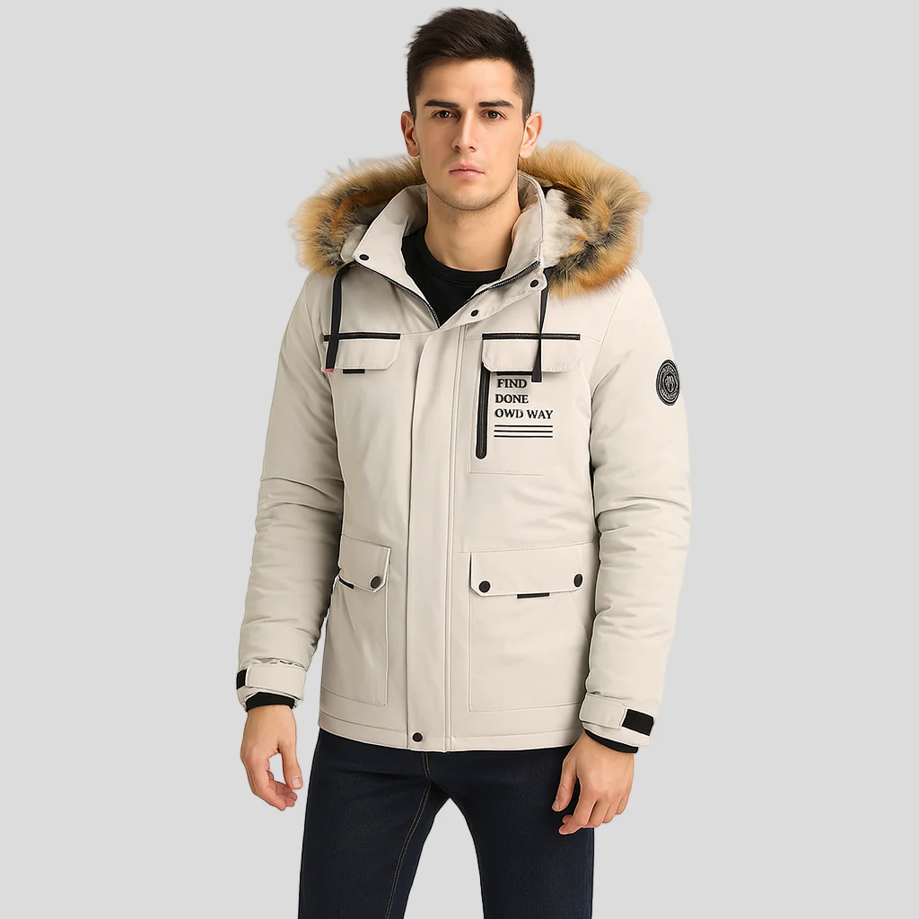 Harrison | Wasserdichte Steppjacke mit Kunstfellkapuze - Image 3