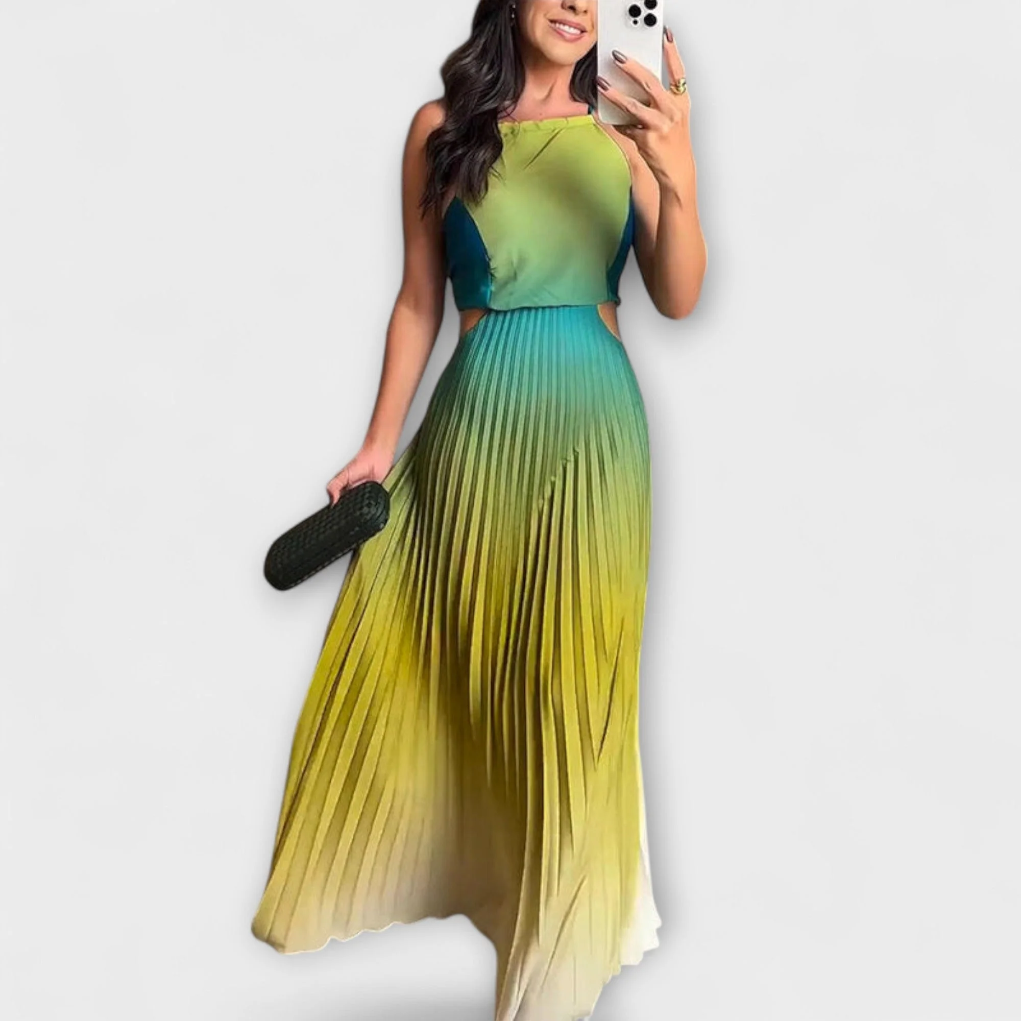Haven - Stylish Backless Tie-Dye Maxi Dress - Image 6