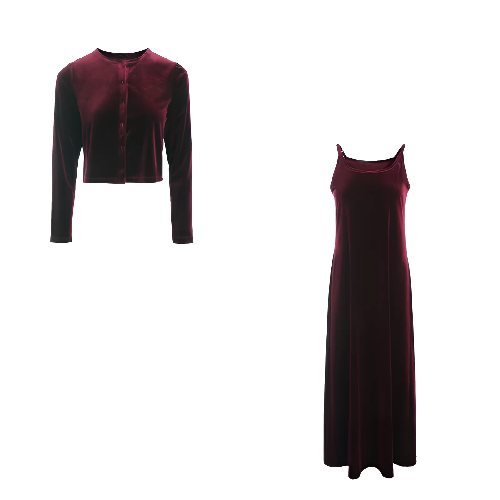 Heidi | Elegantes Samt-Westen & Trägerkleid-Set - Image 6