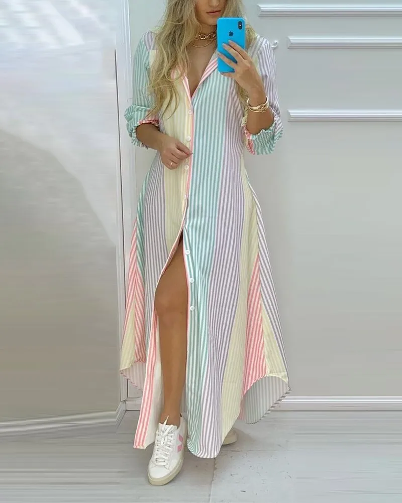 Heidrun – Maxi-Hemdkleid mit Knopfleiste - Image 4
