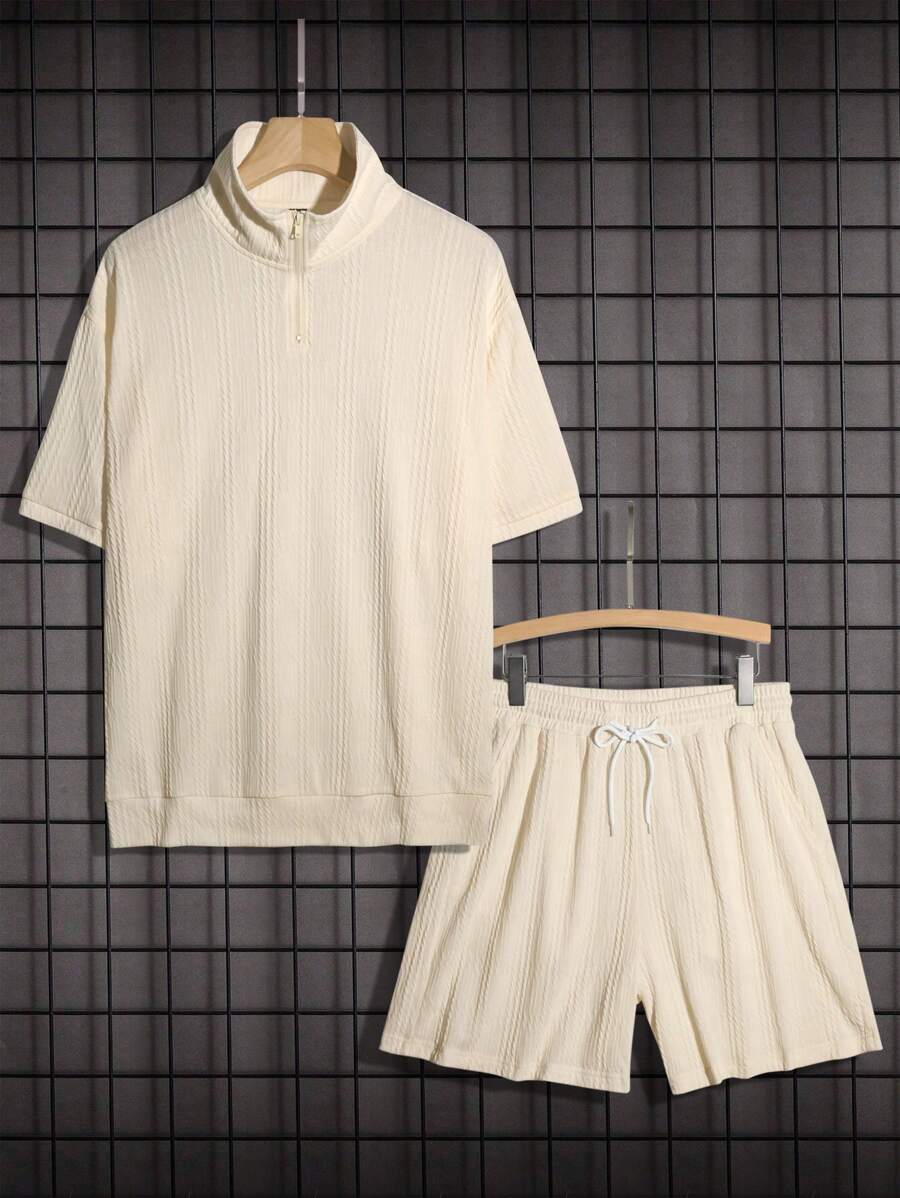 Heiko – Herren Polo Set Mit Frontzip Kurzarm Und Shorts - Image 6