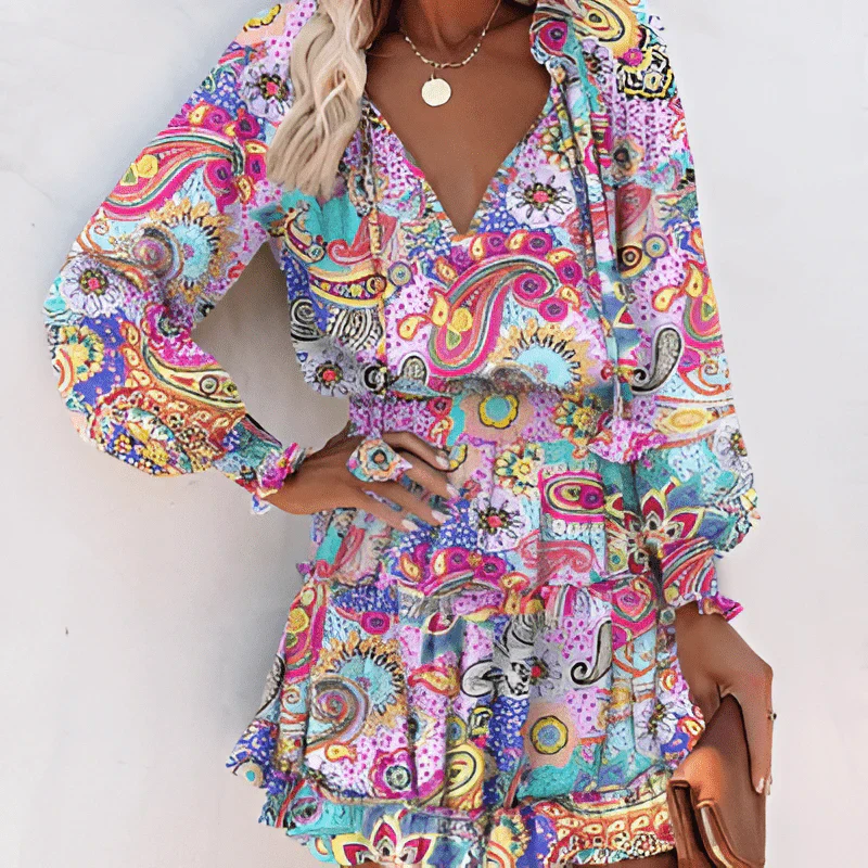 Heilin – Stilvolles Kleid mit lebendigem Print - Image 5