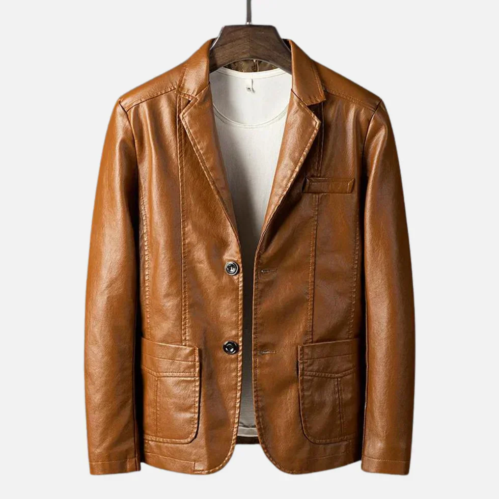 Heinz - Vintage Leder Jacke - Image 4
