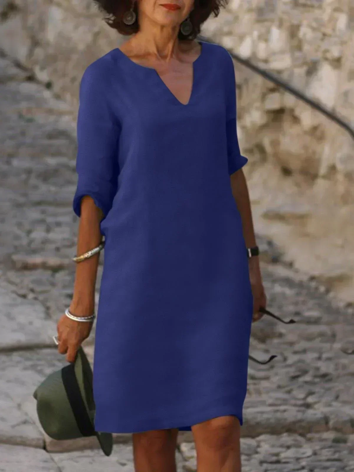 Helena | Elegantes V-Ausschnitt Kleid - Image 8