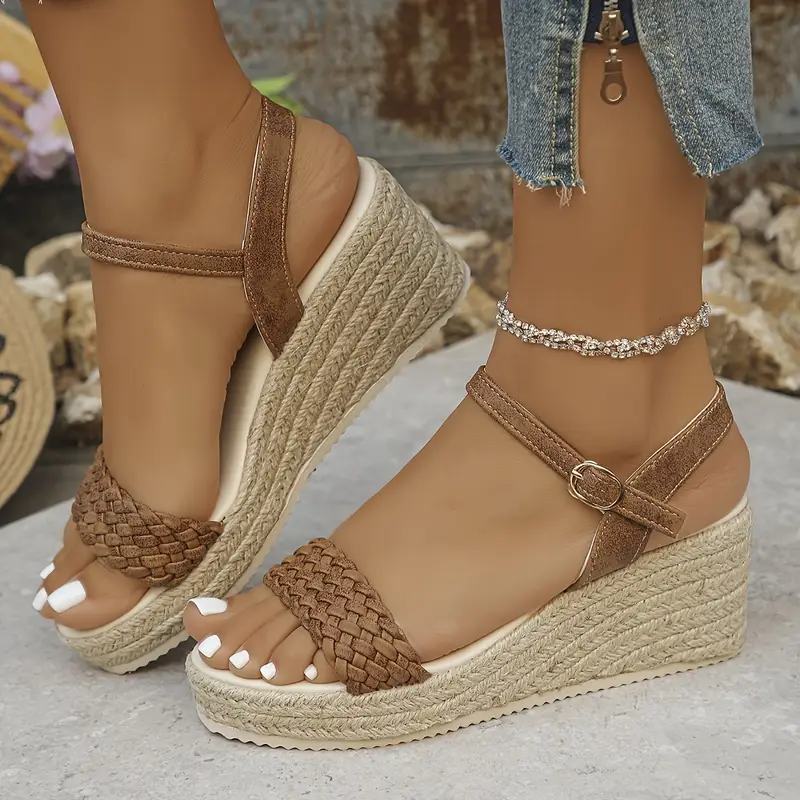 Helena – Jute-Keilsandalen mit geflochtenem Riemen - Image 8