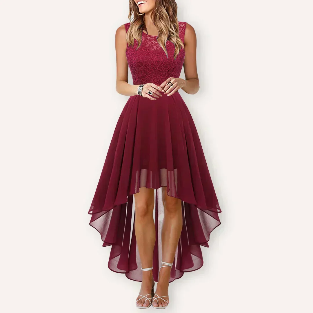 Helga Damen Hochzeitsgast High-Low Elegantes Kleid - Image 2