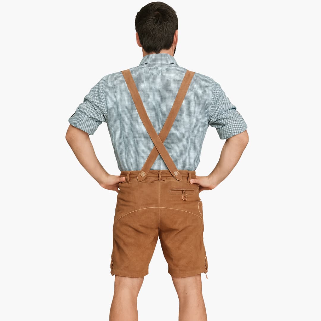 Helle Lederhose mit Hemd für Herren - Oktoberfest 2025 - Image 2