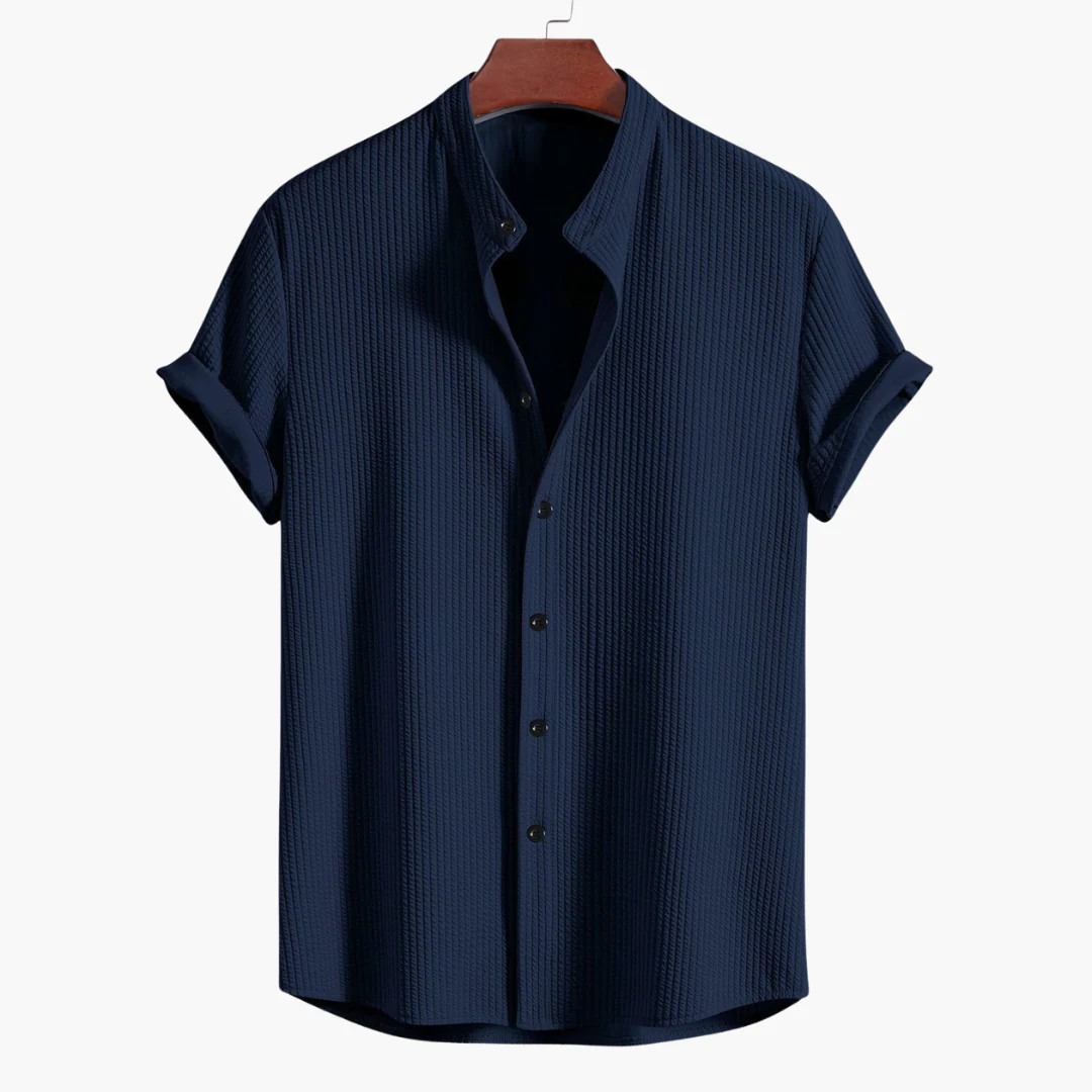 Hemd mit Stehkragen für Herren - Slim Fit, Elegant & Modern - Image 5