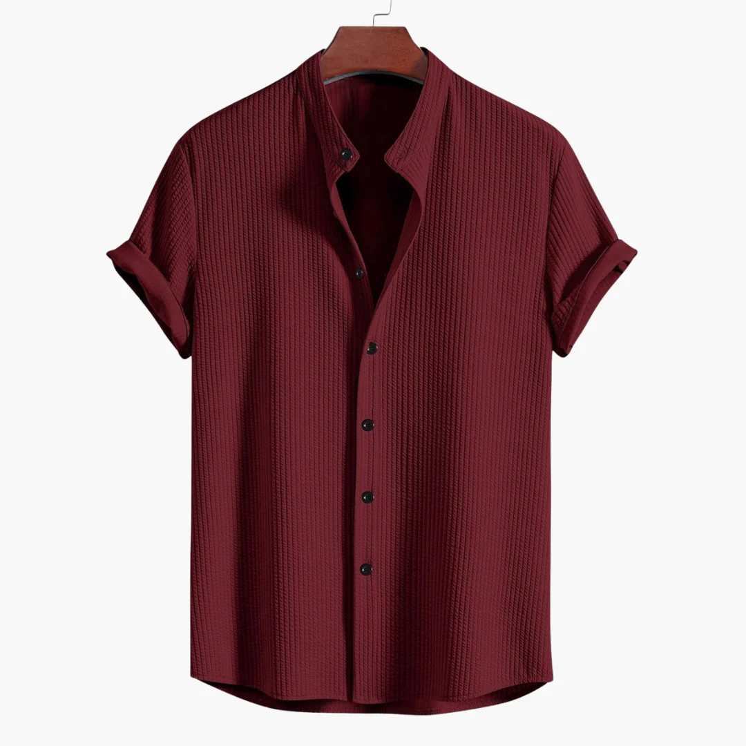 Hemd mit Stehkragen für Herren - Slim Fit, Elegant & Modern - Image 7
