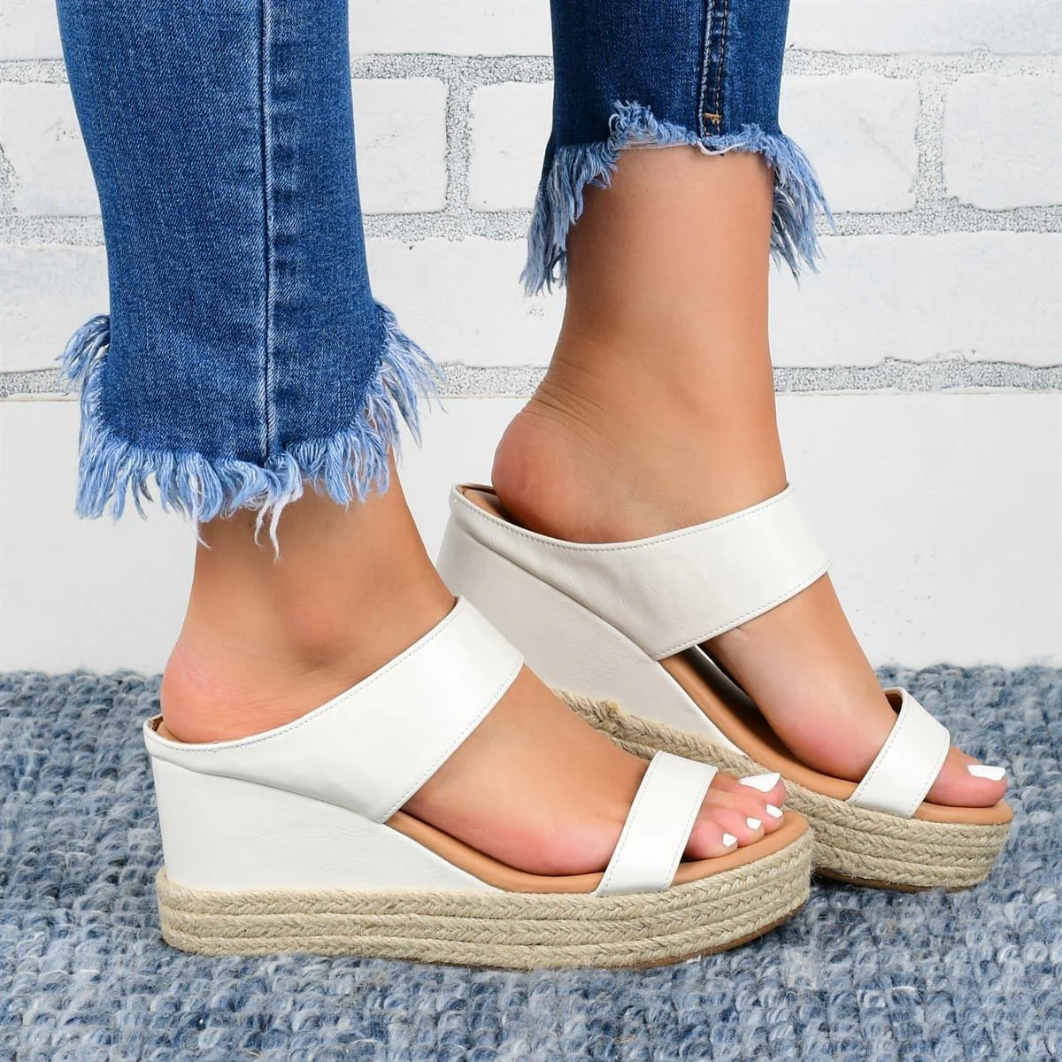 HempStyle™ – Elegante Damen Keilabsatz Sandalen aus natürlichem Hanf - Image 2