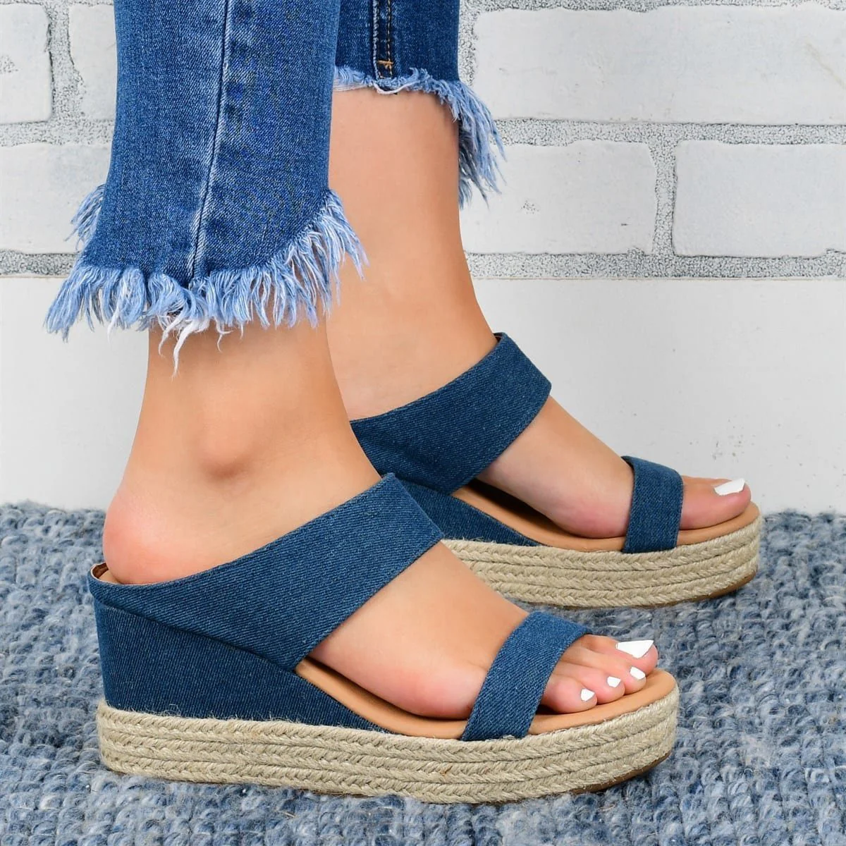 HempStyle™ – Elegante Damen Keilabsatz Sandalen aus natürlichem Hanf - Image 3