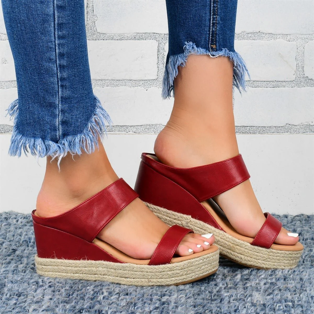 HempStyle™ – Elegante Damen Keilabsatz Sandalen aus natürlichem Hanf - Image 4