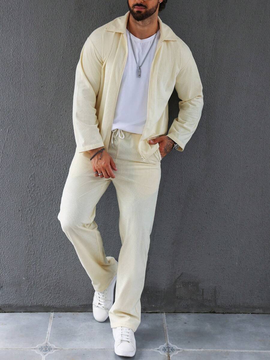 Henrik – Herren Set Mit Reißverschlussjacke Und Kordelzughose - Image 3