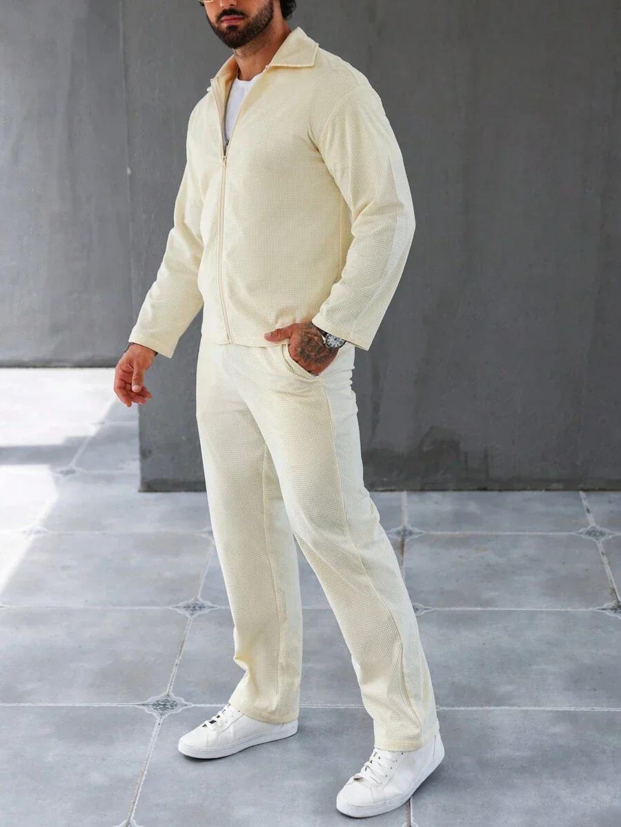 Henrik – Herren Set Mit Reißverschlussjacke Und Kordelzughose - Image 4