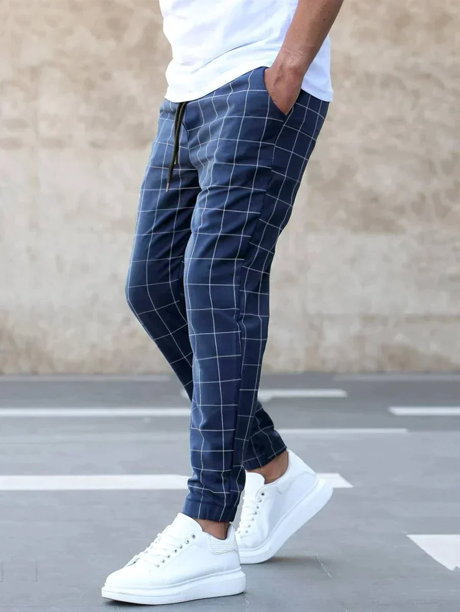 Henry - Elegante Hose mit Gittermuster - Image 5